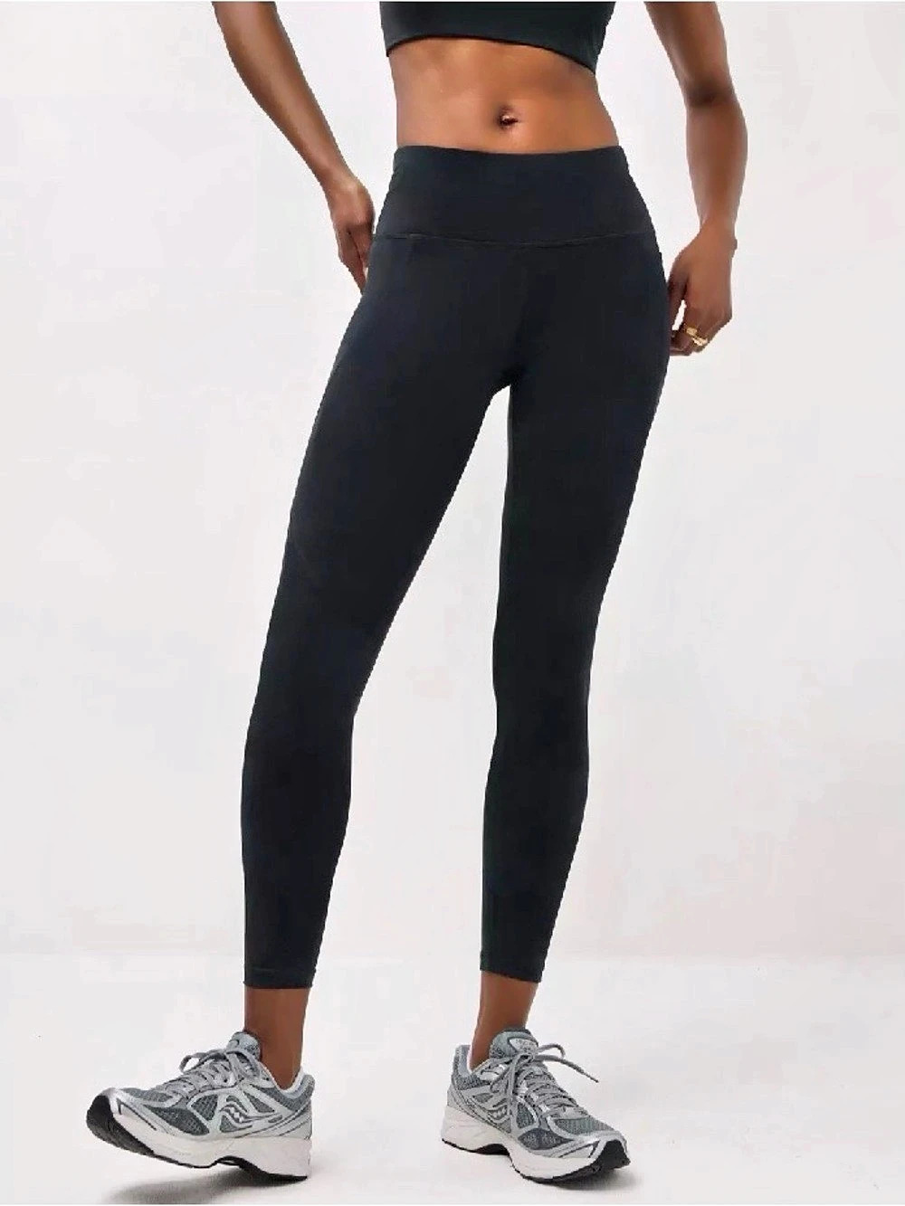 Sweaty Betty Power Full Length Leggings Black Leggings drawstring Waist 10 large
